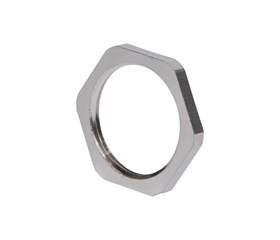 GGM M20x1.5 Gegenmutter Messing vernickelt sechskant / VE=50 Stk