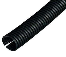 NYLFLEX NW13 G schwarz Wellschlauch PP-mod-BS geschlitzt / VE=50m