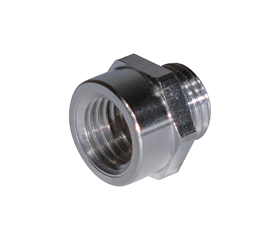 ADAP PG21/M25 Adapter Messing vernickelt mit O-Ring /sechsk./VE=50 Stk