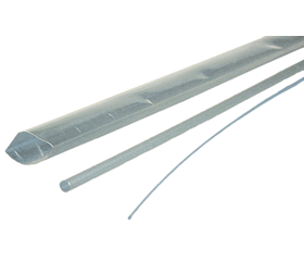TEFLON 38.1-10.2 (1 1/2"") trsp SS 4:1 Teflon Stange 1.22m Hitze- und Chemiebeständig
